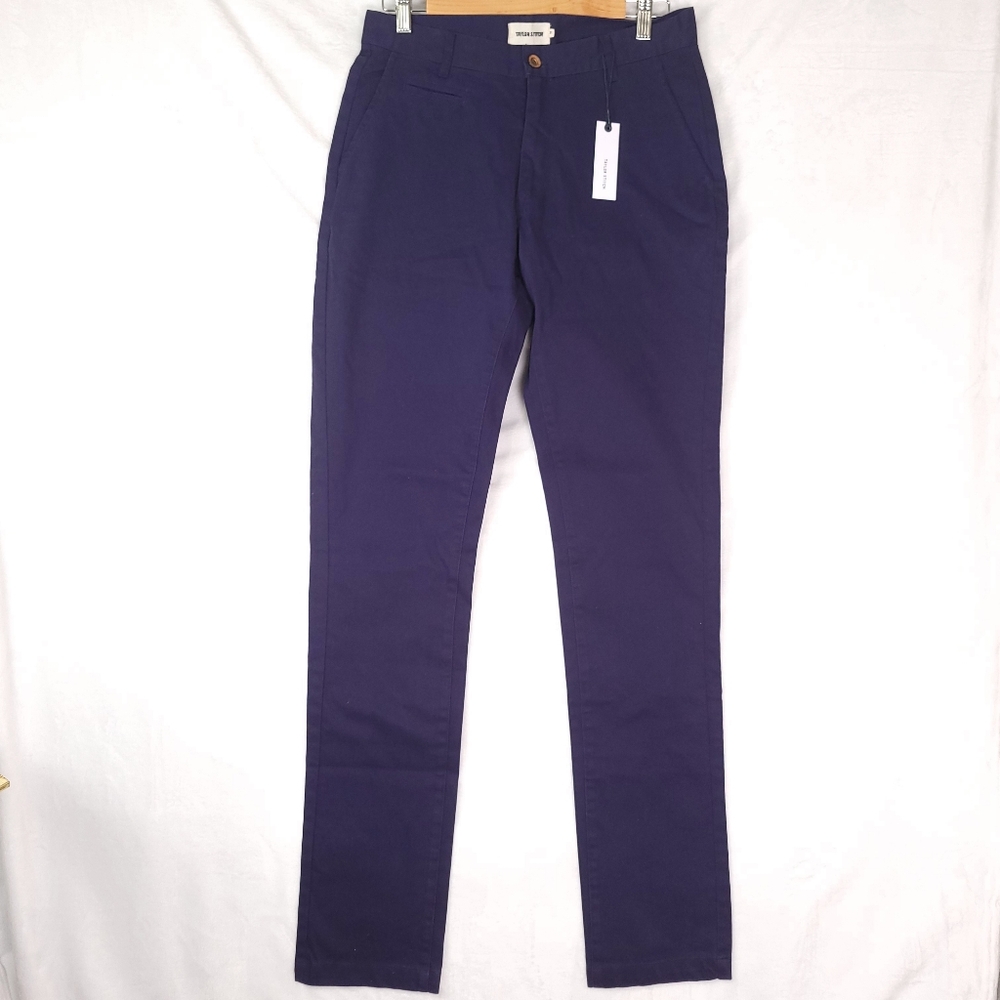 Taylor Stitch Navy The Slim Chino 31 NWT Minimalist Organic Academia Heritage